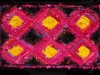 22 Pink & Yellow Log Cabin Rag Rug