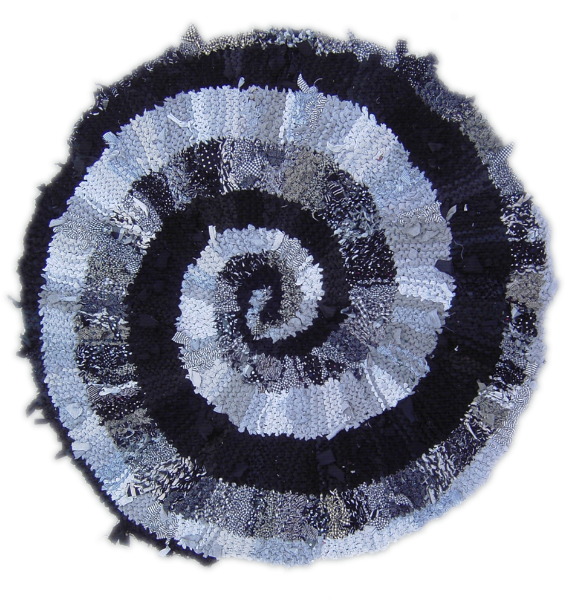 23 Black and Gray Spiral