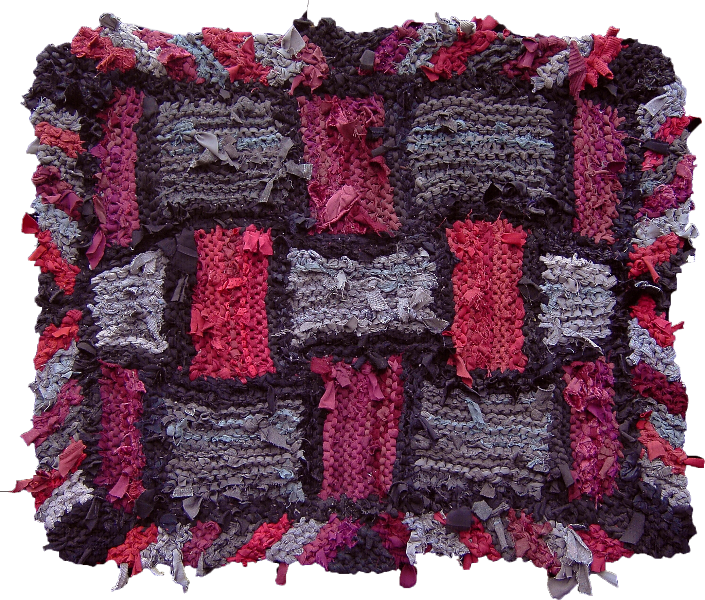 46 Red Gray Lattice