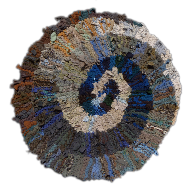 65 Blue and Brown Spiral