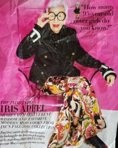 Iris Apfel is Inc's spokesmodel for 2016.