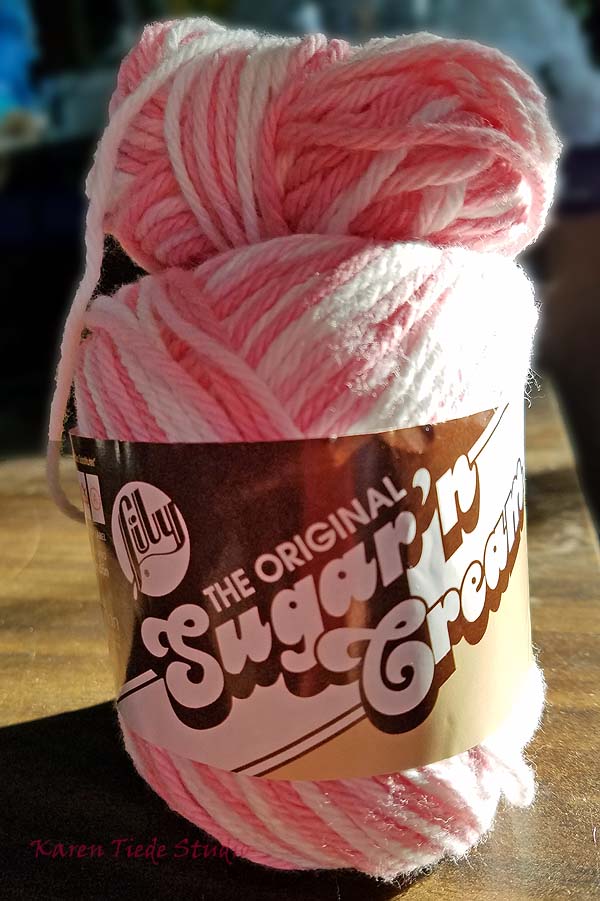 Ball+ of pink Sugar'n Cream cotton
