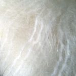White mohair.  I have a lot of this.