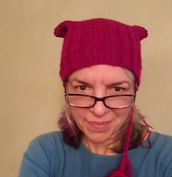 Finished the first pussy hat. 